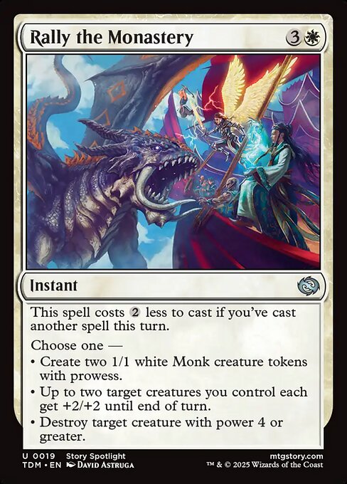 Tarkir: Dragonstorm - 19 - Rally the Monastery - Uncommon