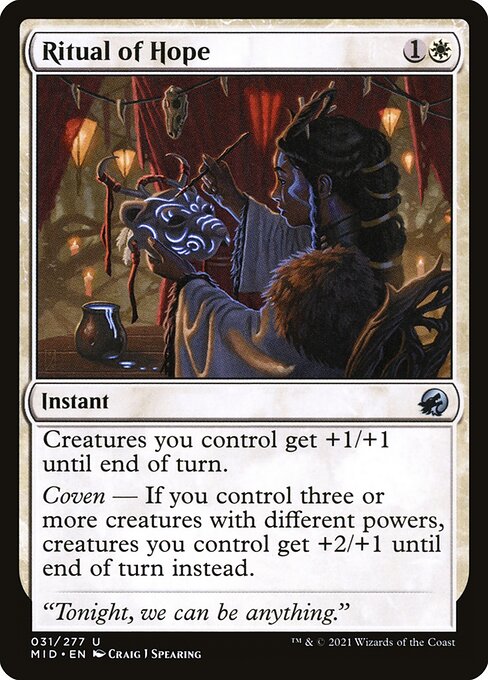 Innistrad: Midnight Hunt - 31 - Ritual of Hope - Uncommon