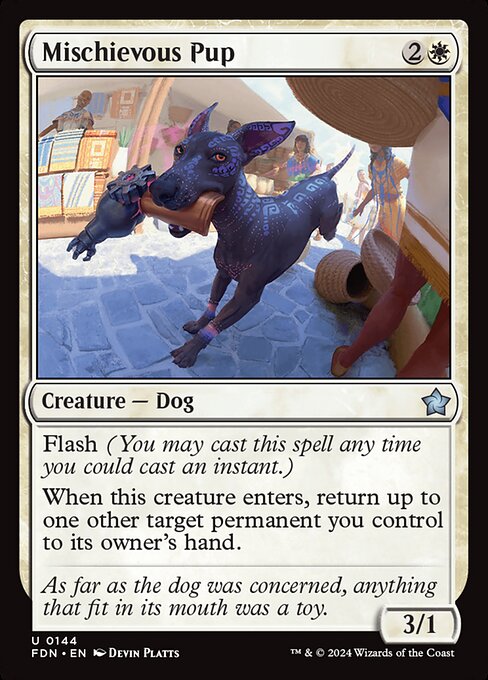 Foundations - 144 - Mischievous Pup - Uncommon