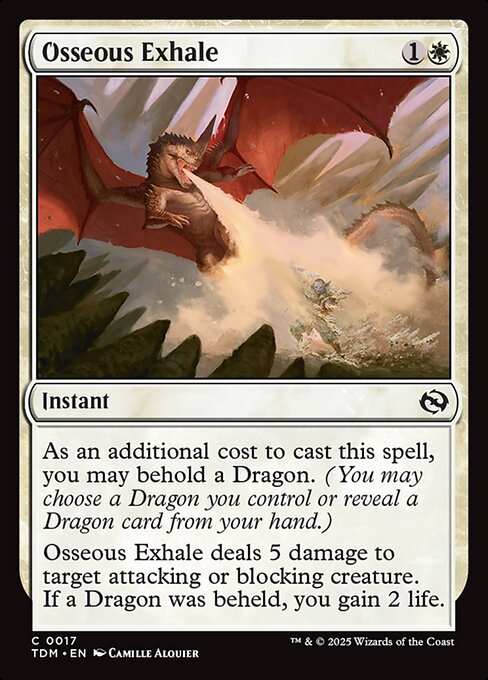 Tarkir: Dragonstorm - 17 - Osseous Exhale - Common