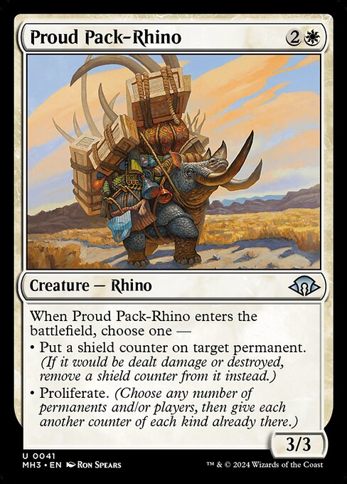 Modern Horizons 3 - 41 - Proud Pack-Rhino - Uncommon