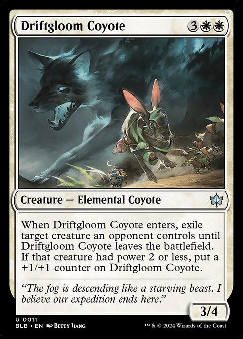 Bloomburrow - 11 - Driftgloom Coyote - Uncommon
