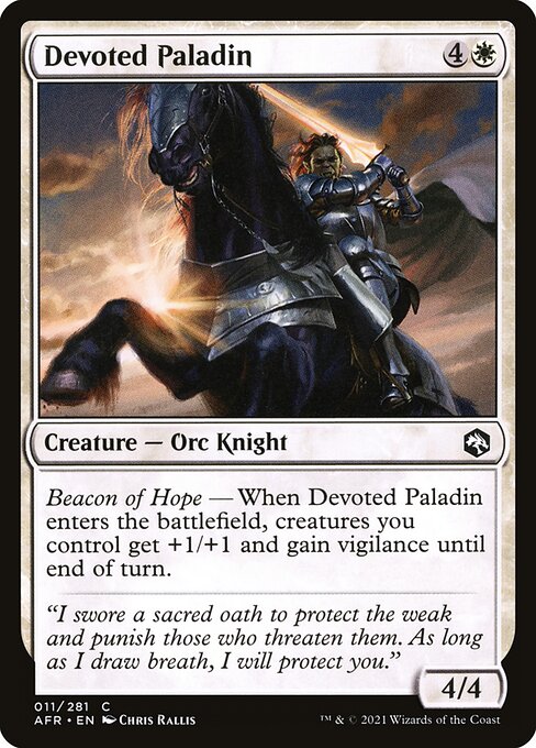 Adventures in the Forgotten Realms - 11 - Devoted Paladin - Common