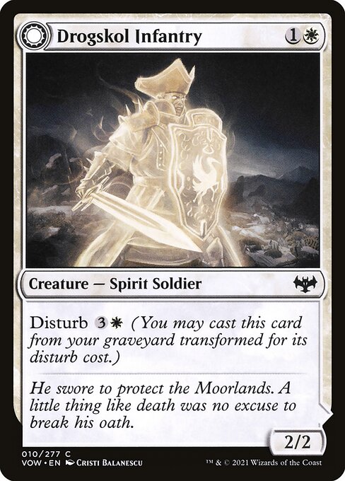 Innistrad: Crimson Vow - 10 - Drogskol Infantry // Drogskol Armaments - Common