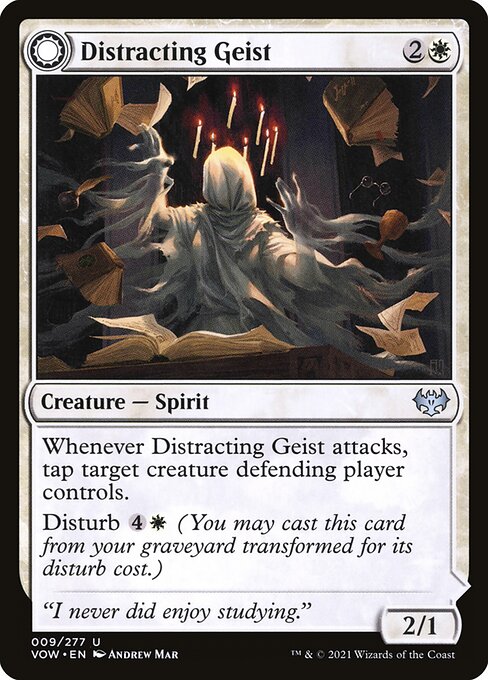 Innistrad: Crimson Vow - 9 - Distracting Geist // Clever Distraction - Uncommon