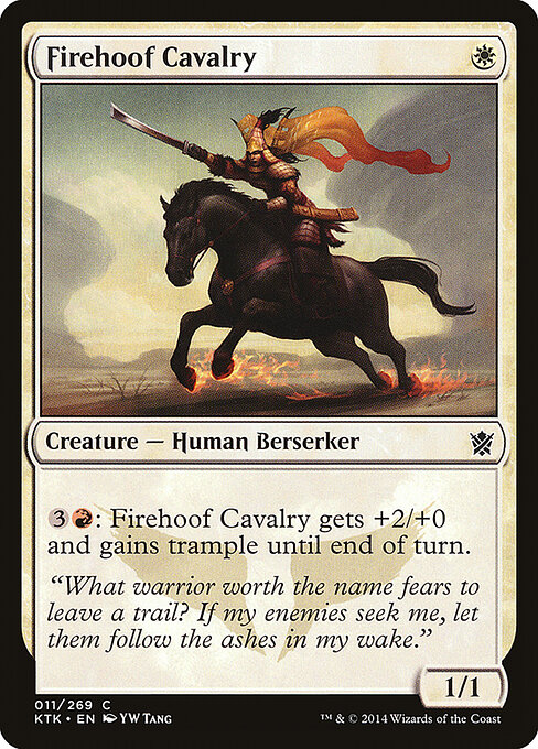 Khans of Tarkir - 11 - Firehoof Cavalry - Common