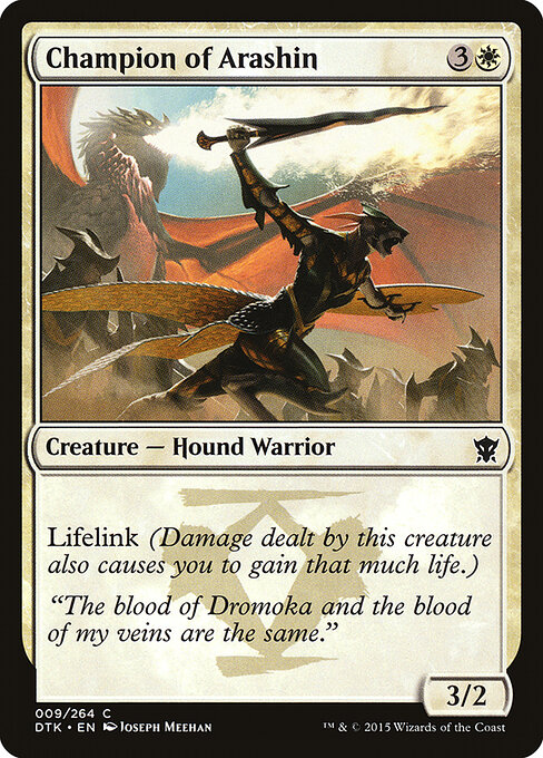 Dragons of Tarkir - 9 - Champion of Arashin - Common