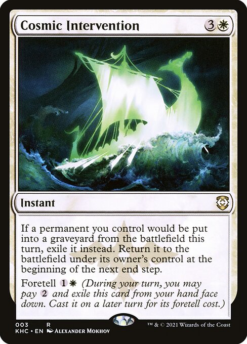 Kaldheim Commander - 3 - Cosmic Intervention - Rare