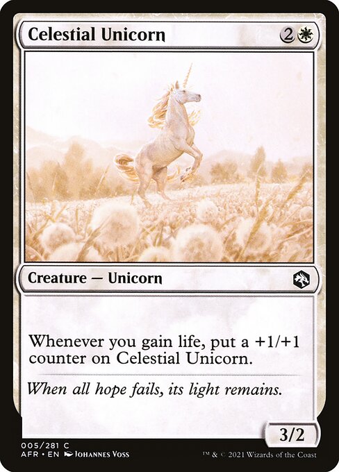 Adventures in the Forgotten Realms - 5 - Celestial Unicorn - Common