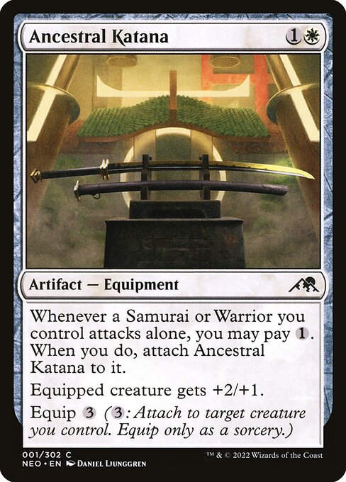 Kamigawa: Neon Dynasty - 1 - Ancestral Katana - Common