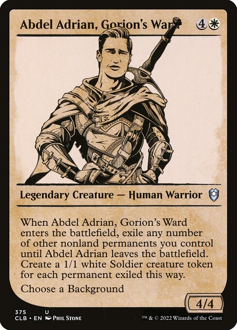 Commander Legends: Battle for Baldur's Gate - 375 - Abdel Adrian, Gorion's Ward - Uncommon