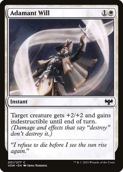 Innistrad: Crimson Vow - 1 - Adamant Will - Common