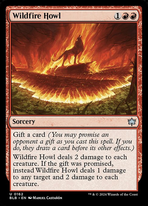 Bloomburrow - 162 - Wildfire Howl - Uncommon