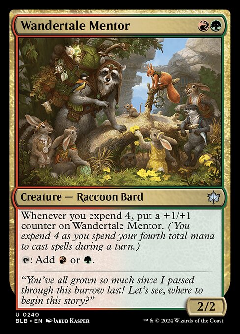 Bloomburrow - 240 - Wandertale Mentor - Uncommon
