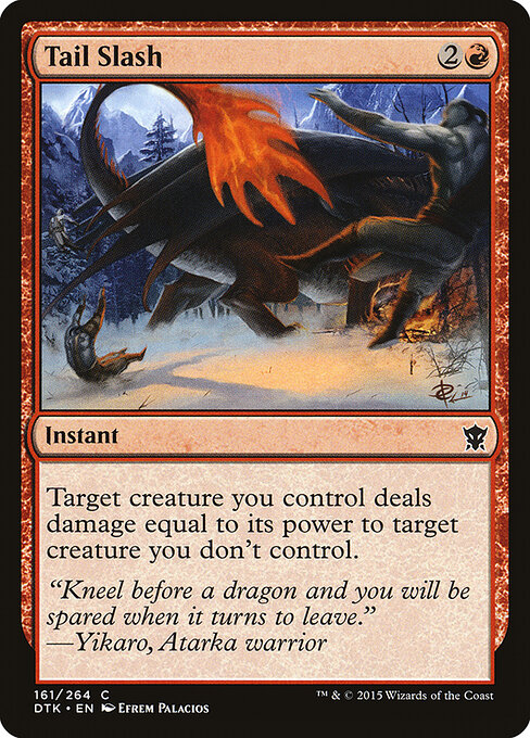 Dragons of Tarkir - 161 - Tail Slash - Common