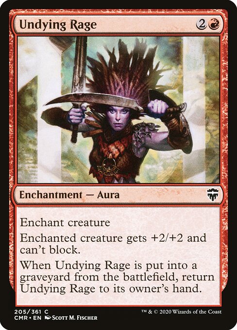 Commander Legends - 205 - Undying Rage - Common