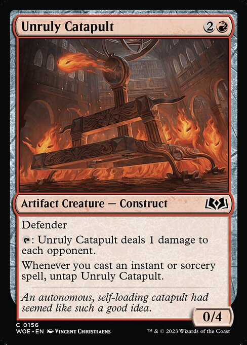 Wilds of Eldraine - 156 - Unruly Catapult - Common