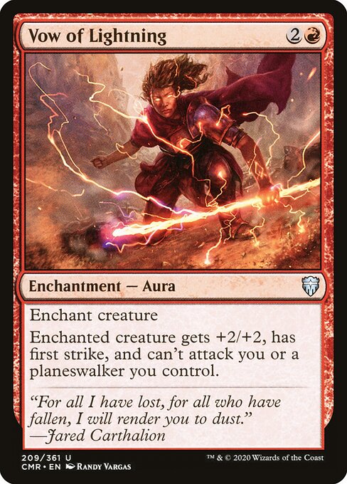 Commander Legends - 209 - Vow of Lightning - Uncommon