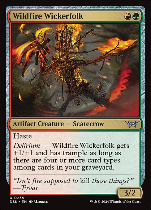 Duskmourn: House of Horror - 239 - Wildfire Wickerfolk - Uncommon