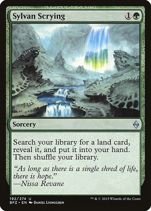 Battle for Zendikar - 192 - Sylvan Scrying - Uncommon