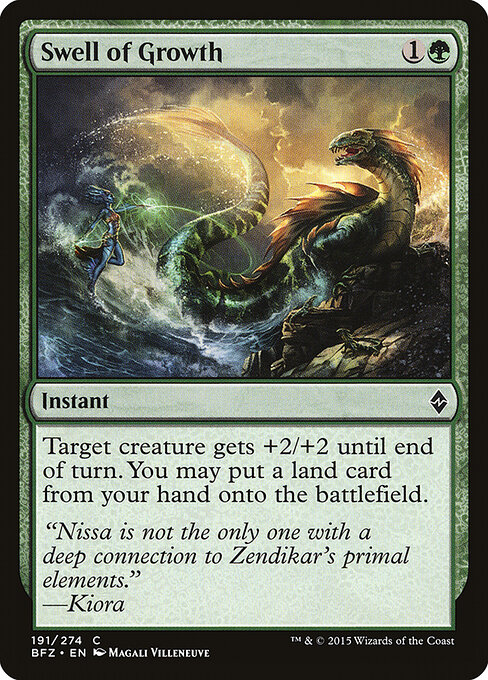 Battle for Zendikar - 191 - Swell of Growth - Common