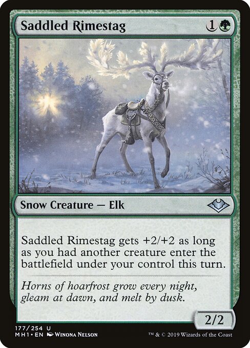 Modern Horizons - 177 - Saddled Rimestag - Uncommon
