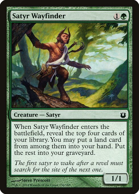 Born of the Gods - 136 - Satyr Wayfinder - Common