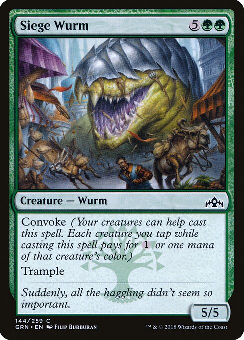 Guilds of Ravnica - 144 - Siege Wurm - Common