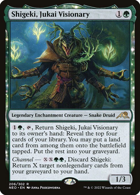 Kamigawa: Neon Dynasty - 206 - Shigeki, Jukai Visionary - Rare
