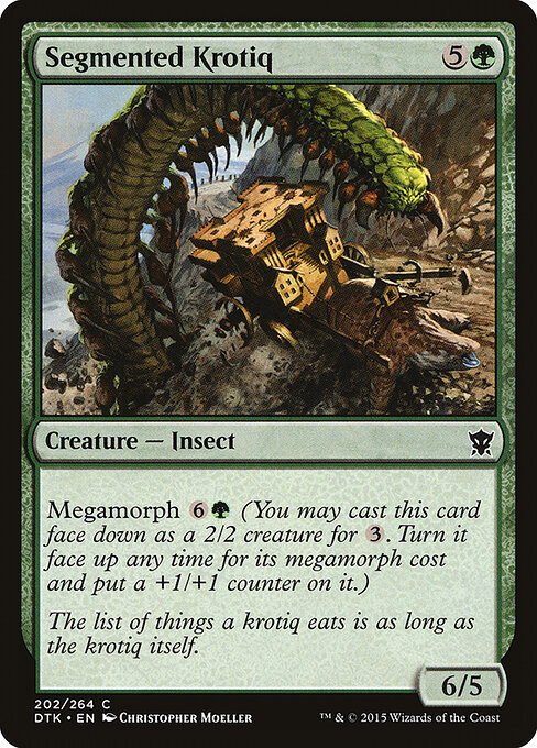 Dragons of Tarkir - 202 - Segmented Krotiq - Common