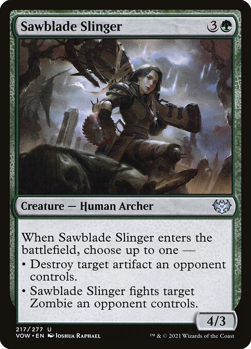 Innistrad: Crimson Vow - 217 - Sawblade Slinger - Uncommon