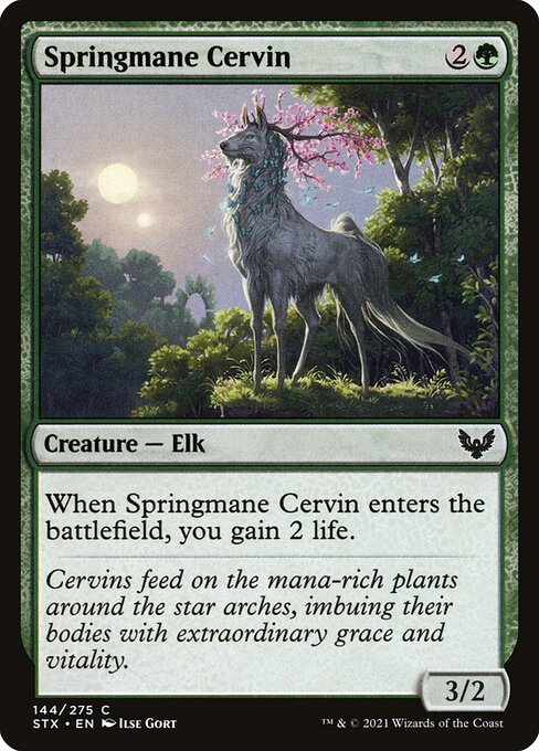 Strixhaven: School of Mages - 144 - Springmane Cervin - Common