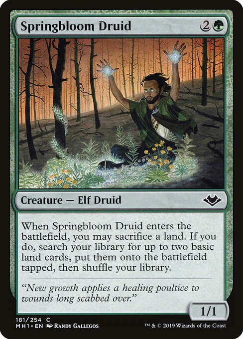 Modern Horizons - 181 - Springbloom Druid - Common