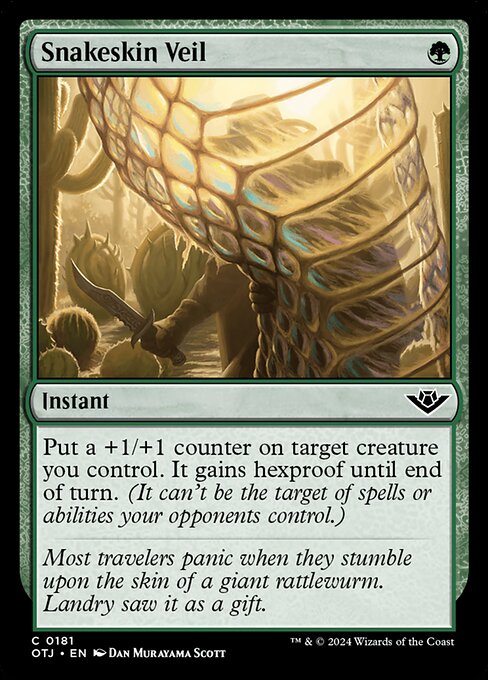 Outlaws of Thunder Junction - 181 - Snakeskin Veil - Common