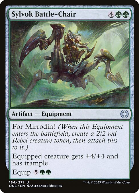 Phyrexia: All Will Be One - 184 - Sylvok Battle-Chair - Uncommon