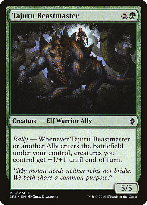 Battle for Zendikar - 193 - Tajuru Beastmaster - Common