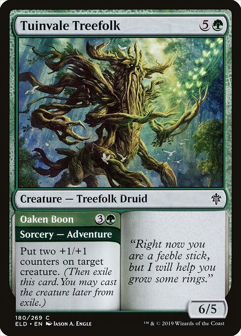 Throne of Eldraine - 180 - Tuinvale Treefolk // Oaken Boon - Common