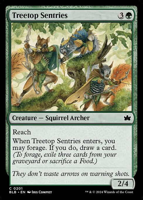 Bloomburrow - 201 - Treetop Sentries - Common
