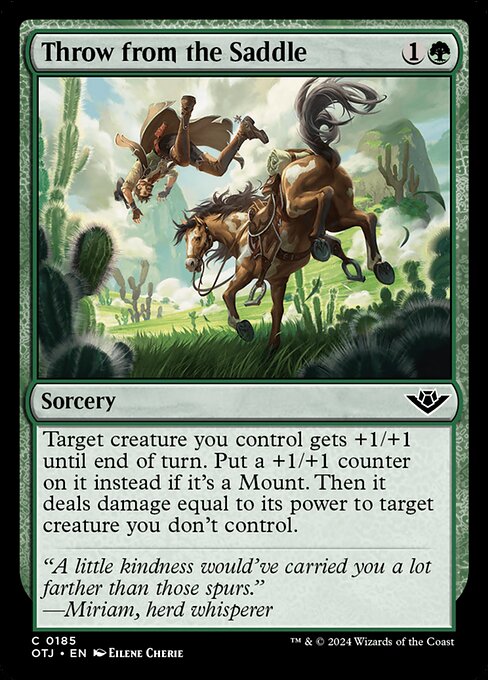 Outlaws of Thunder Junction - 185 - Throw from the Saddle - Common