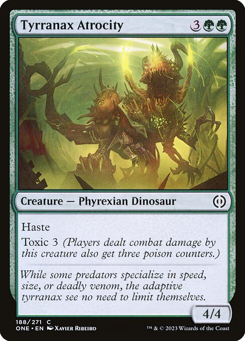 Phyrexia: All Will Be One - 188 - Tyrranax Atrocity - Common