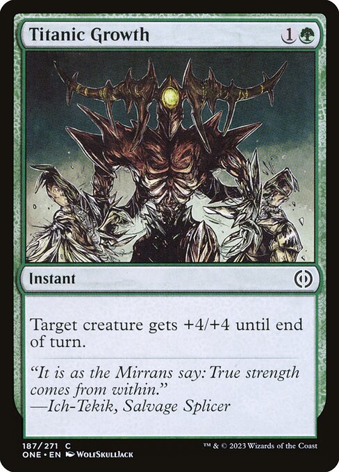Phyrexia: All Will Be One - 187 - Titanic Growth - Common