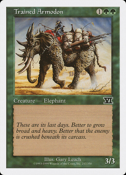 Classic Sixth Edition - 257 - Trained Armodon - Common
