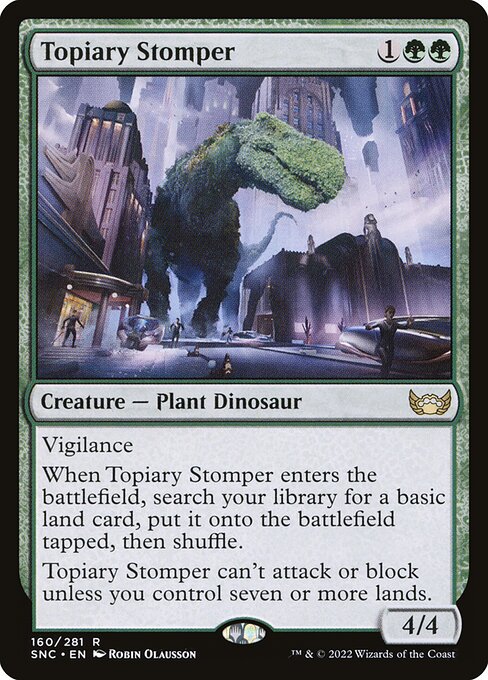 Streets of New Capenna - 160 - Topiary Stomper - Rare