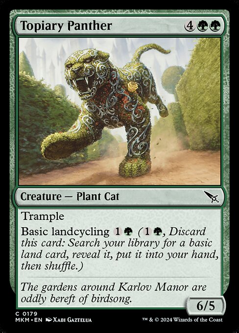 Murders at Karlov Manor - 179 - Topiary Panther - Common