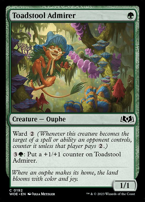 Wilds of Eldraine - 192 - Toadstool Admirer - Common