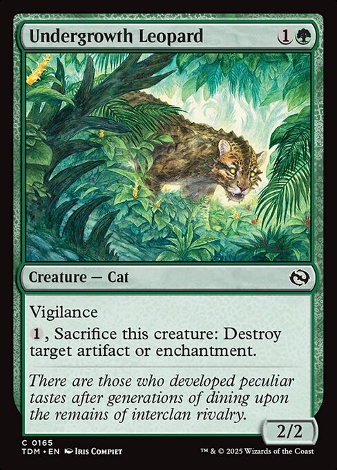 Tarkir: Dragonstorm - 165 - Undergrowth Leopard - Common
