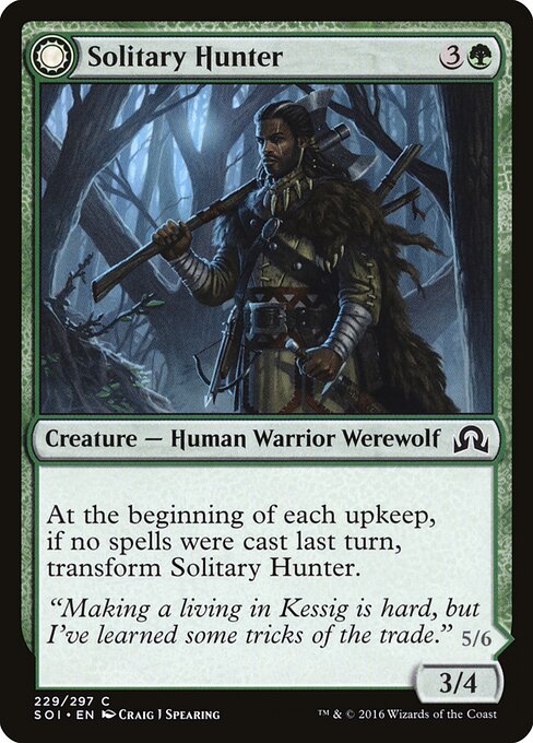 Shadows over Innistrad - 229 - Solitary Hunter // One of the Pack - Common