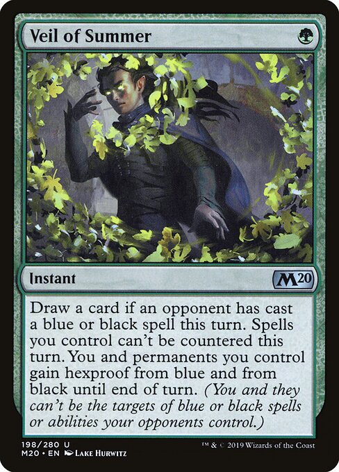 Core Set 2020 - 198 - Veil of Summer - Uncommon