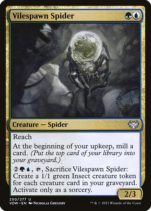 Innistrad: Crimson Vow - 250 - Vilespawn Spider - Uncommon
