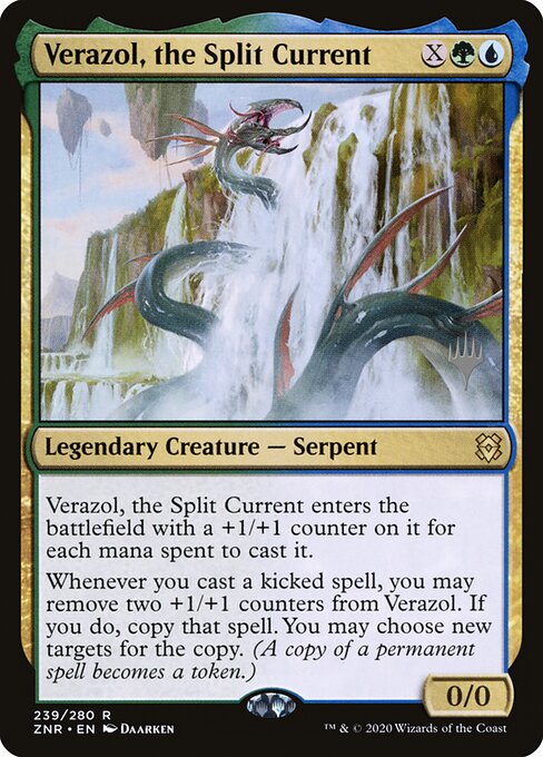 Zendikar Rising Promos - 239p - Verazol, the Split Current - Rare